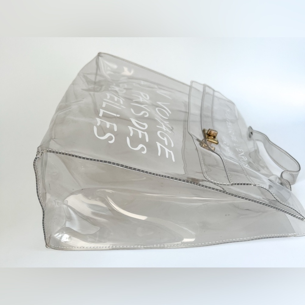 HERMES vinyl Kelly stadium bag - Picture 4 of 4